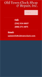 Mobile Screenshot of oldtownclock.com